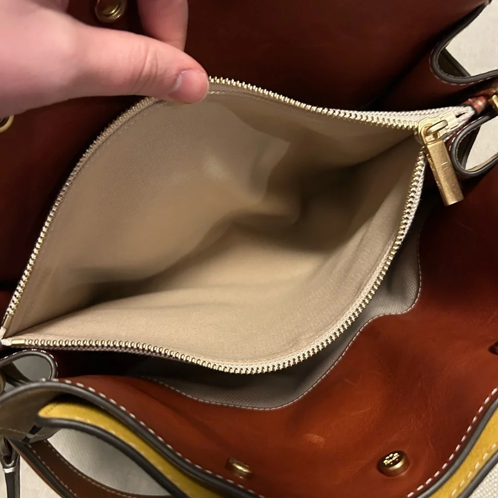 Tory Burch *Limited SoHo Edition* Lee Radziwill Pebbled Double Bag - Picture 8 of 14